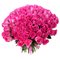 Букет 75 розовых роз 50 см