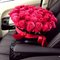35 красных роз в шляпной коробке (Эквадор)