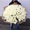 151 белая роза 80 см