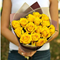 15 желтых роз 40 см (Топсан)
