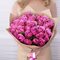 29 розовых роз 40 см ( Аква )