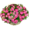 Букет из 75 пионовидных кустовых роз в корзине