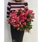 Букет 11 розовых кустовых роз 70 см " Фаерворкс"