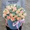 25 роз в шляпной коробке ( Кения)