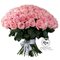 Букет  75 розовых роз  60 см