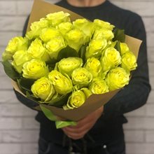 25 лимонных роз " Лимбо "