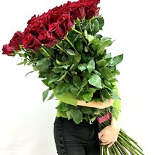 Купить 51 роза 110 см