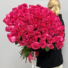 75 роз розовых Пинк Флойд 80 см