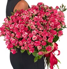 25 кустовых роз Фаерворкс