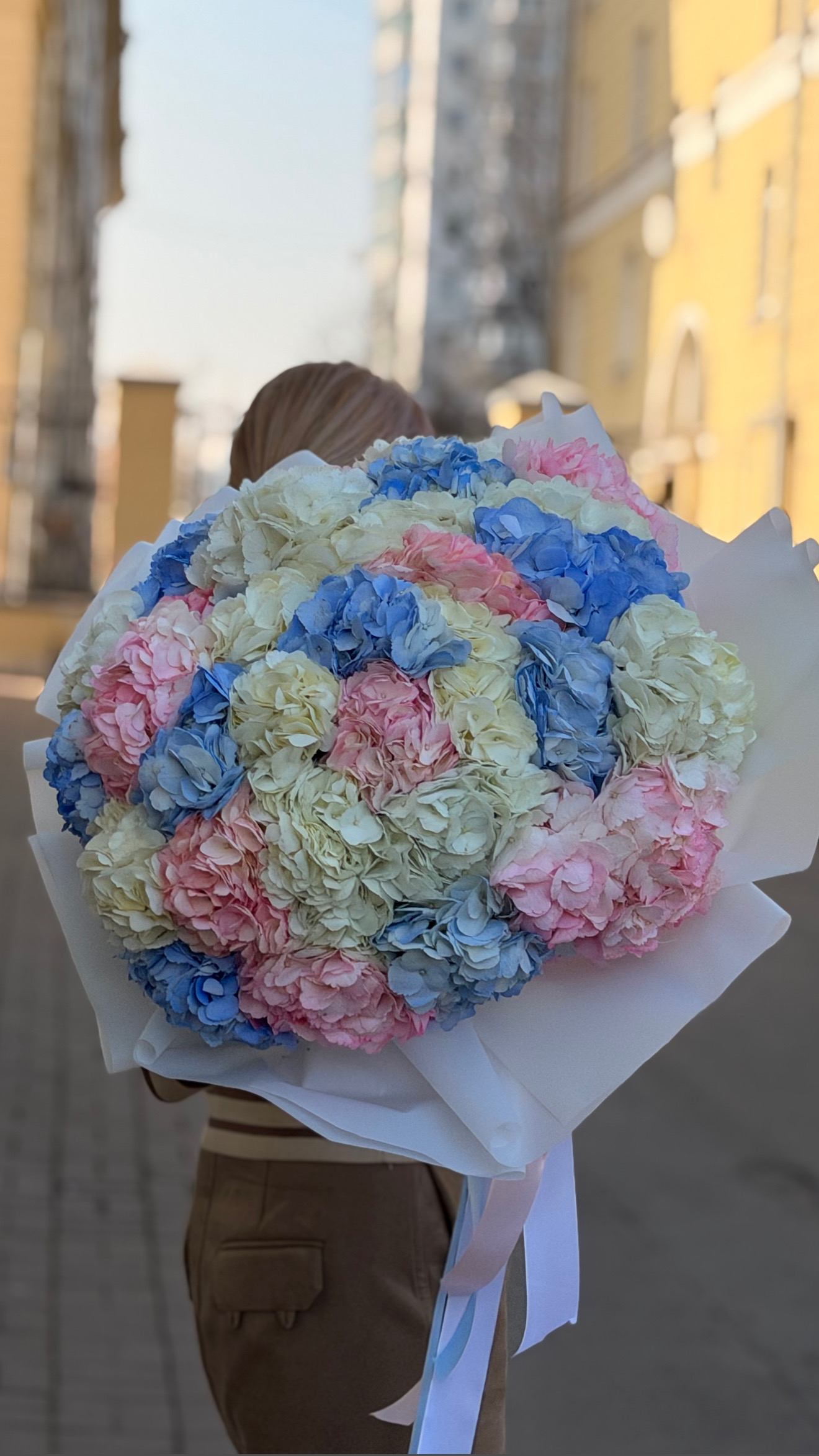 Букет из гортензий