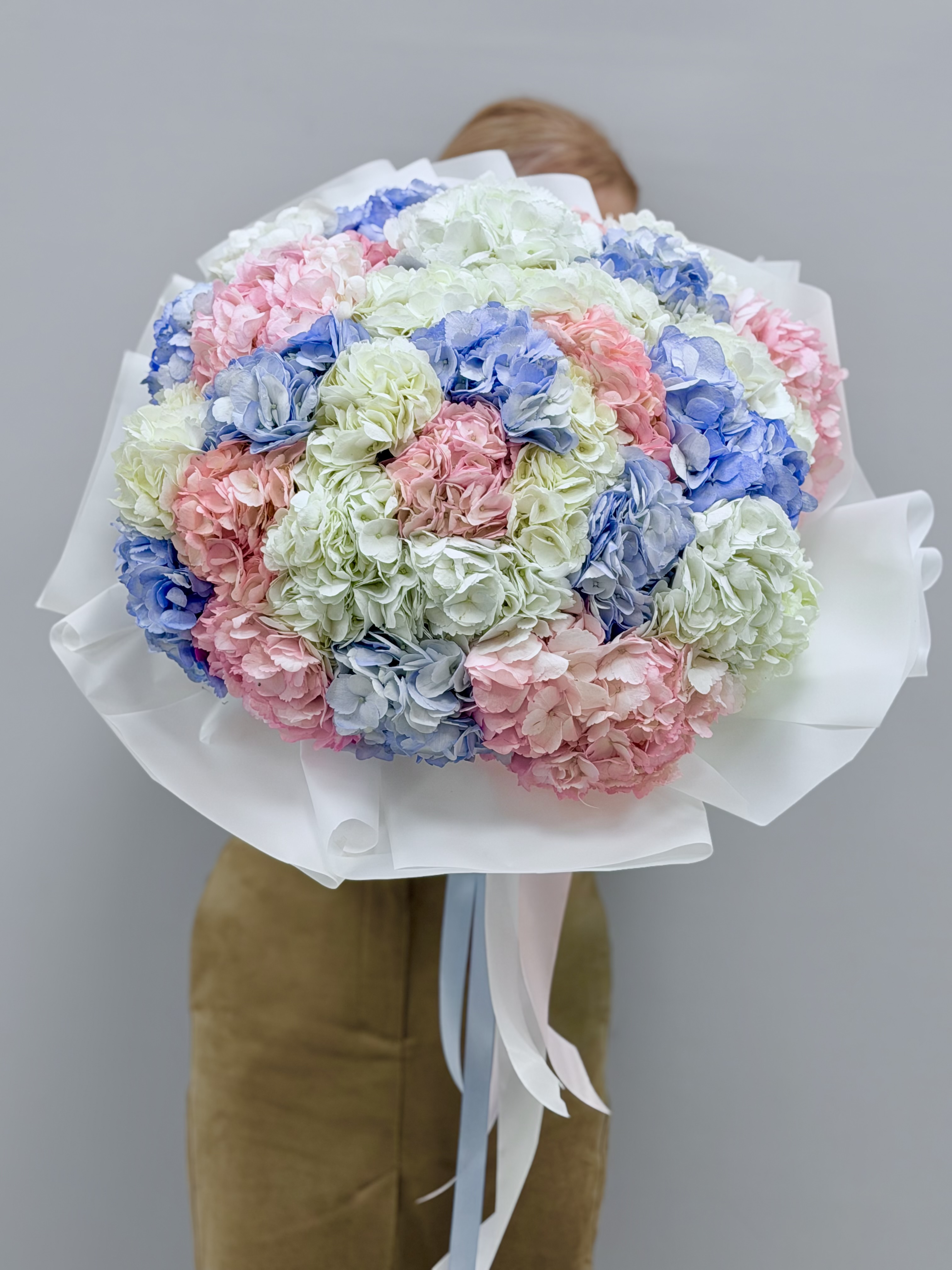 Гортензия синяя крупно