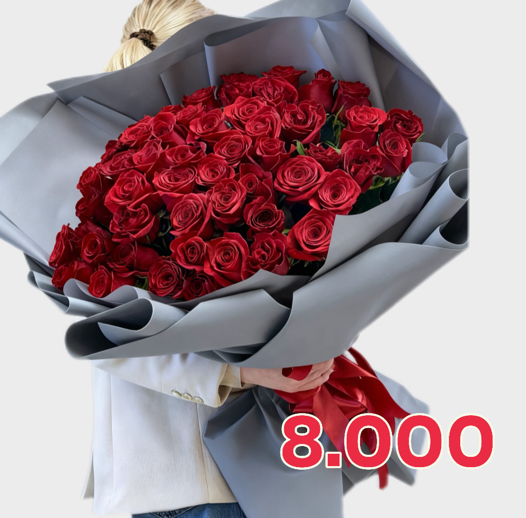 101 роза  красная дешево Эквадор 70 см 