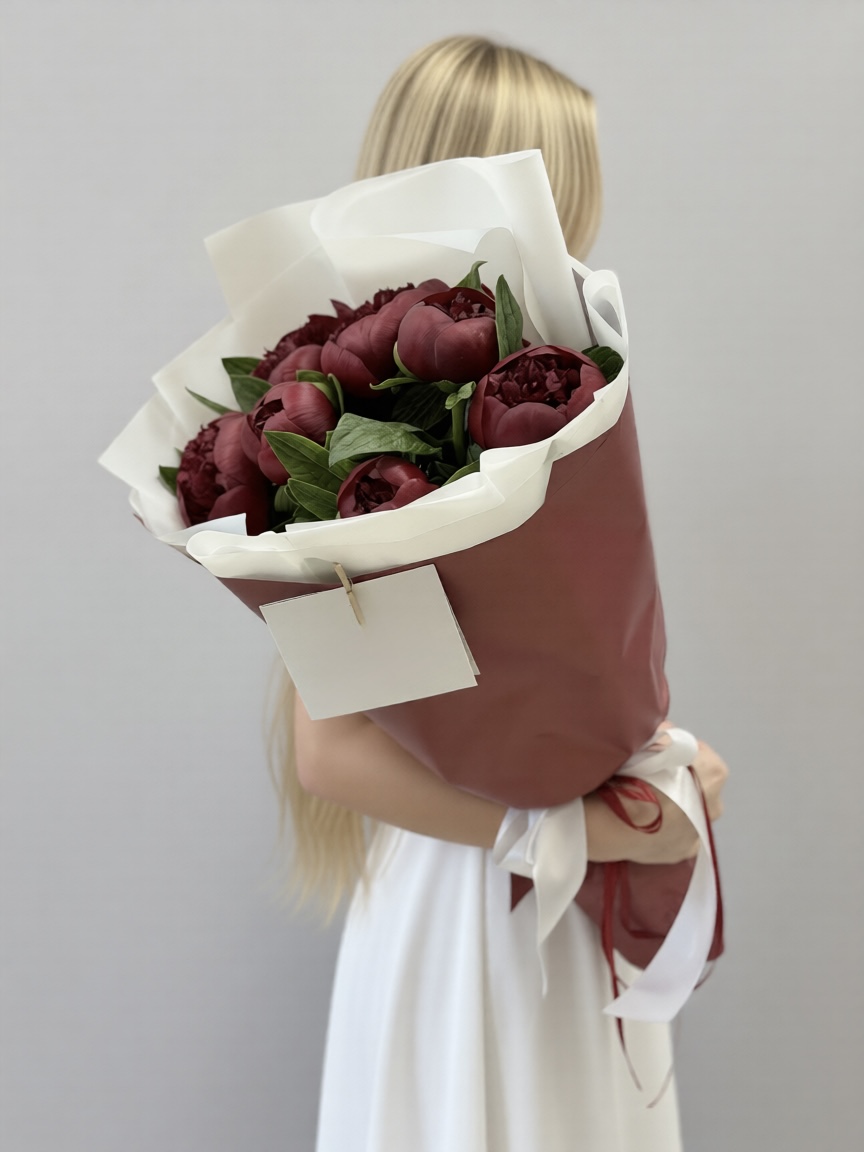Красный пион Red Charm крупно