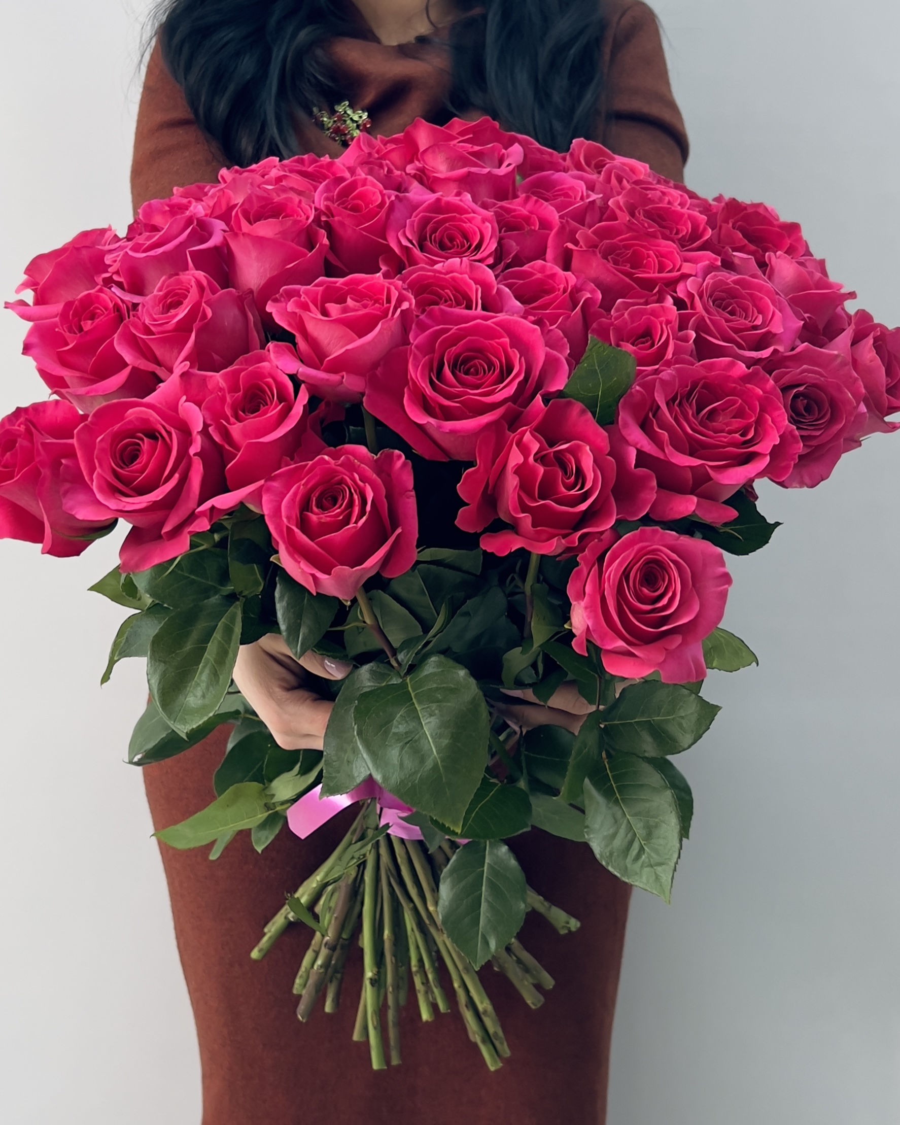 Детали розовой розы крупным планом