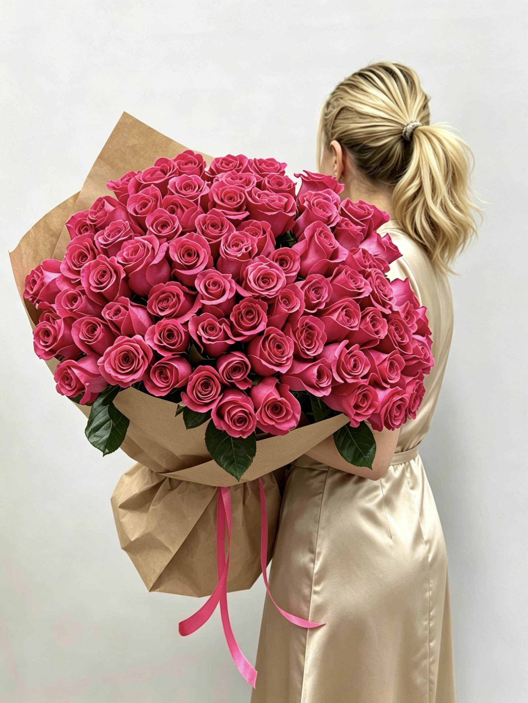 Букет в крафтовой упаковке