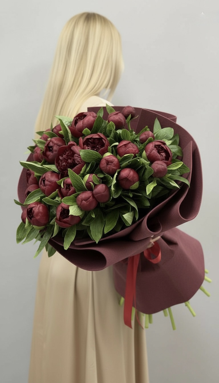 Пионы в плёнке