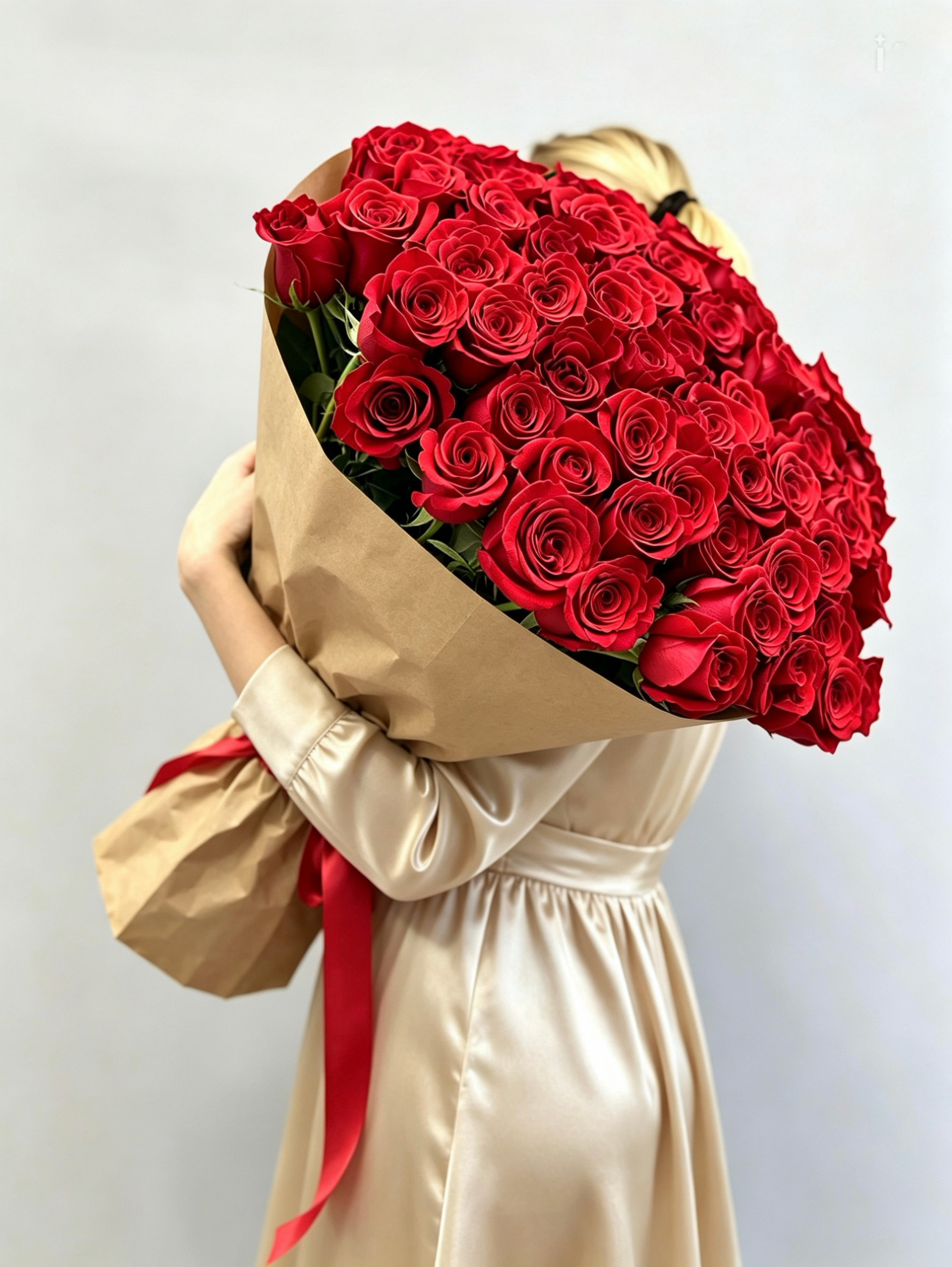 Букет в крафтовой упаковке