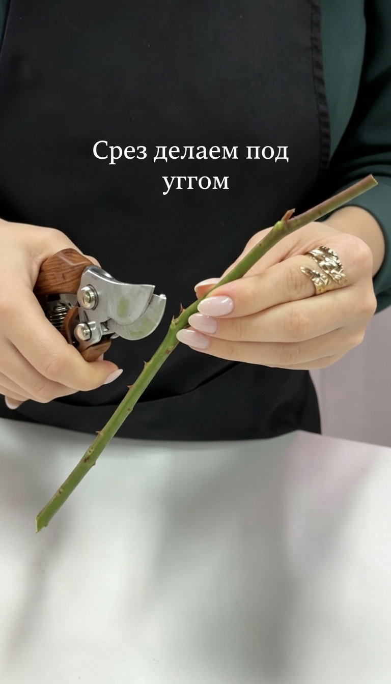 Подрезка стеблей