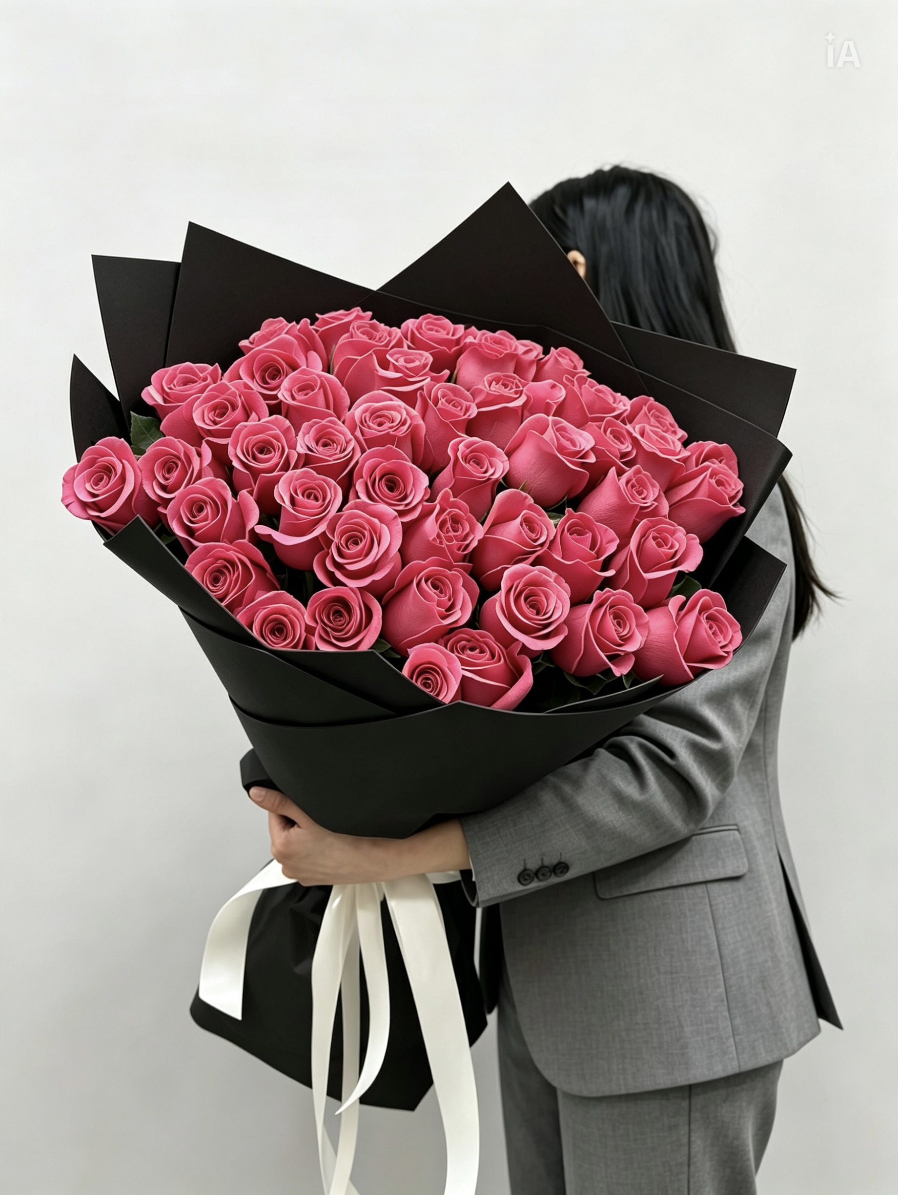 Розы в чёрной плёнке