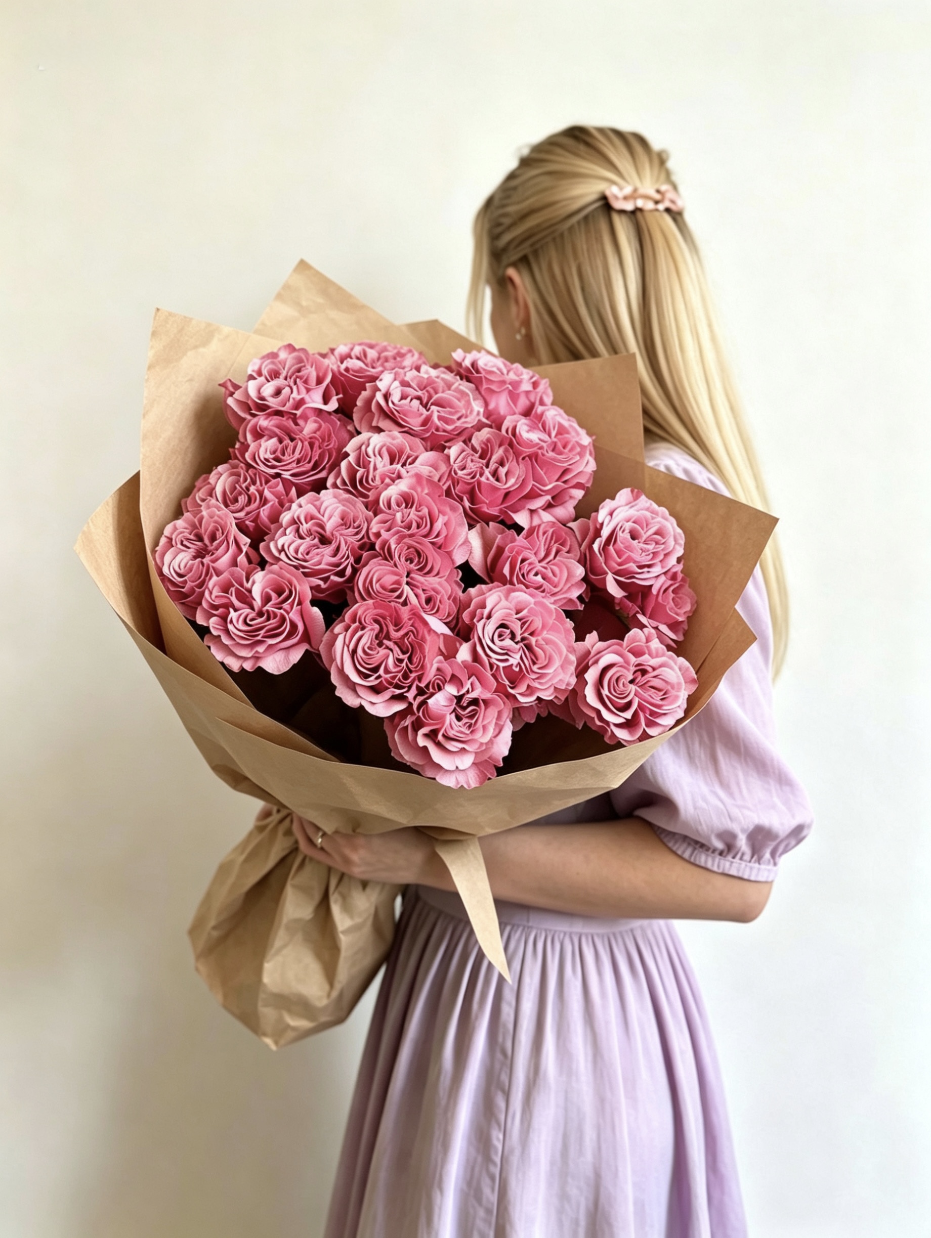 Букет в крафтовой упаковке