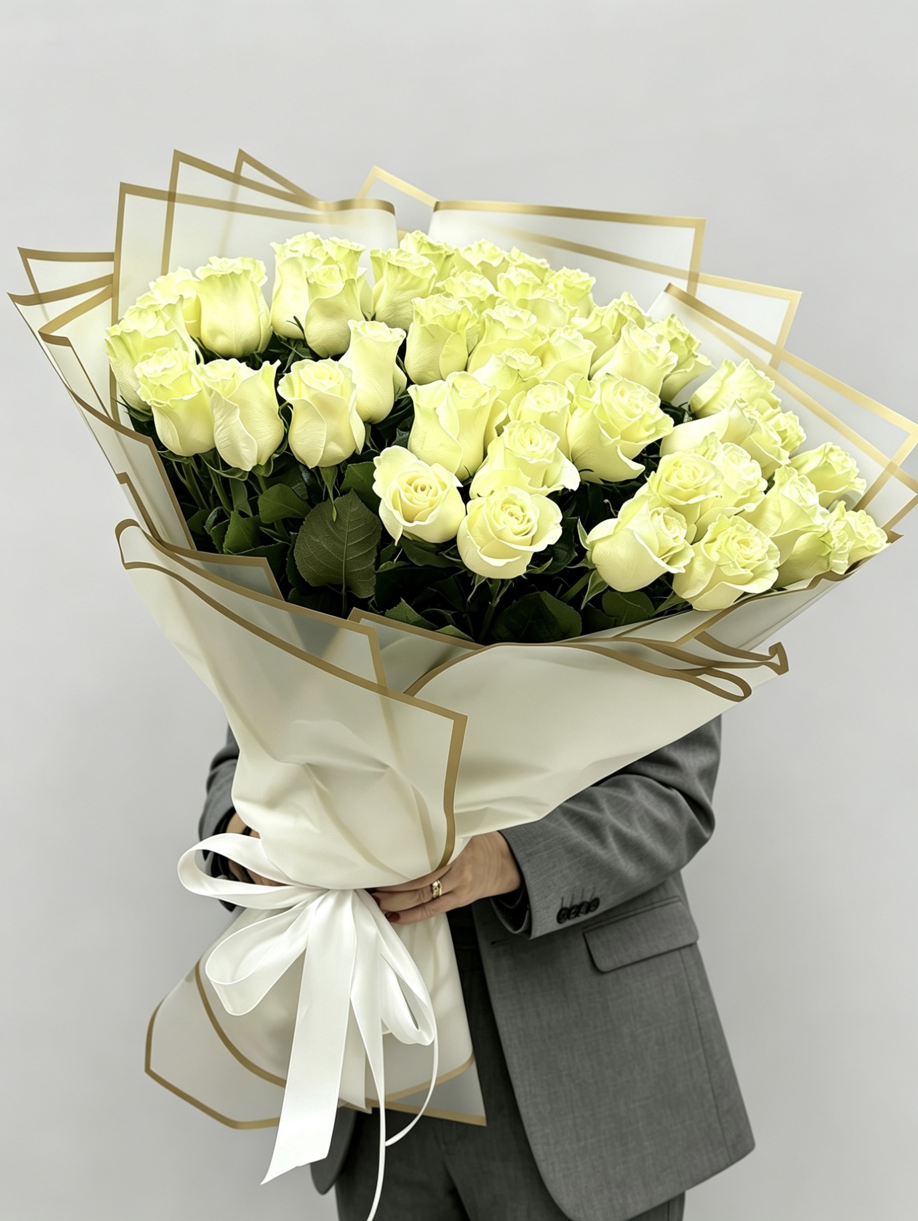 Дизайнерская упаковка букета